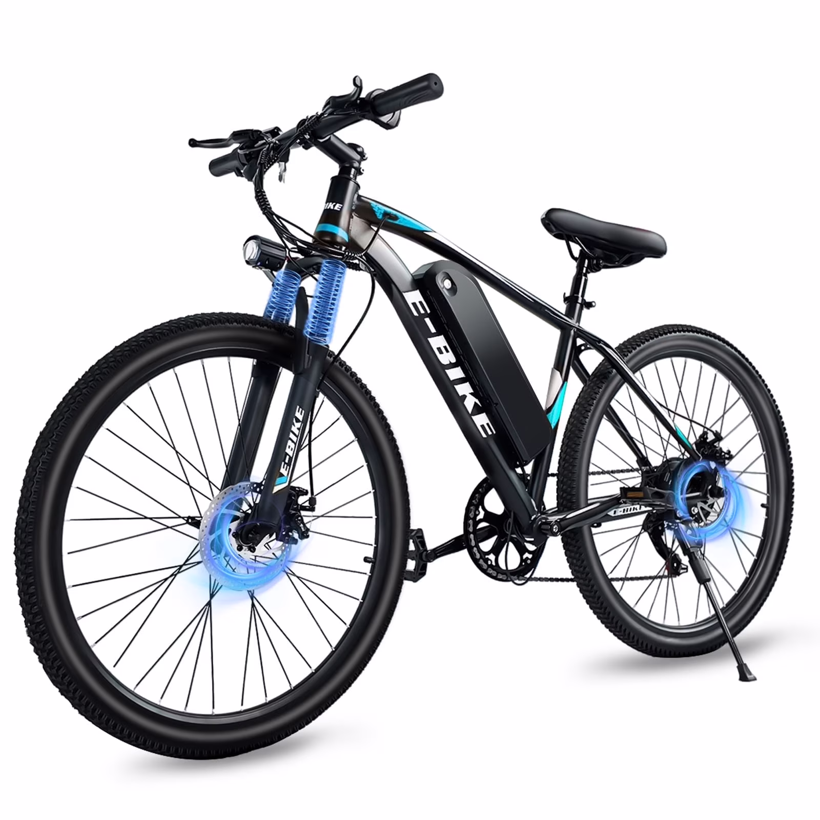 26"Electric Bike for Adults with Peak 500W Brushless Motor, 40Miles 20MPH Commuting Electric Mountain Bike with 360Wh Removable Battery, 7-Speed, 26" Tires and Front Fork Suspension