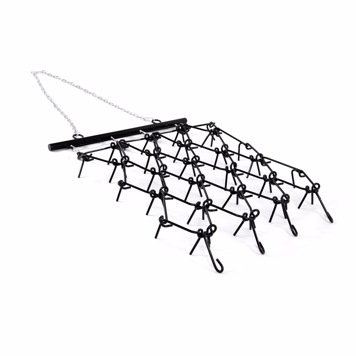 RVNI 4FT X 4FT Drag Harrow 3/8in Tines Chain for ATV/UTV Leveling Grading Heavy Duty Tractor ATV&UTV Attachments