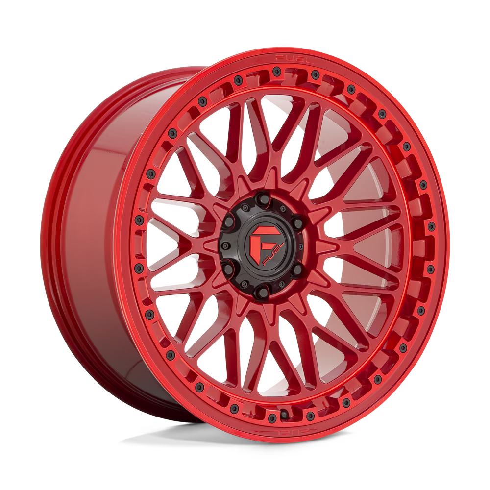 Fuel 1PC Aluminum Rim D758 TRIGGER 20X9in Candy Red Finish, D75820908950