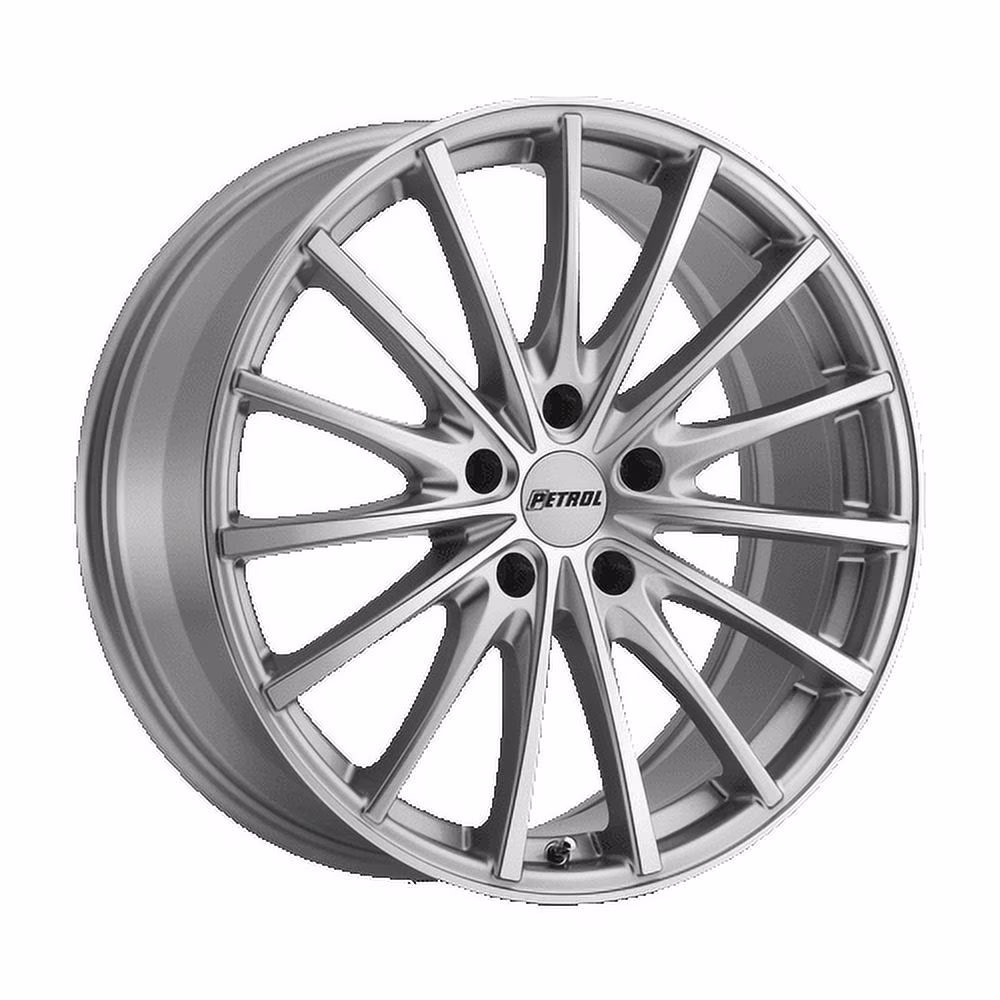 Petrol P3A 17X8 5X110 40Et 76.1Cb Silver W/ Machined Cut Face Wheel