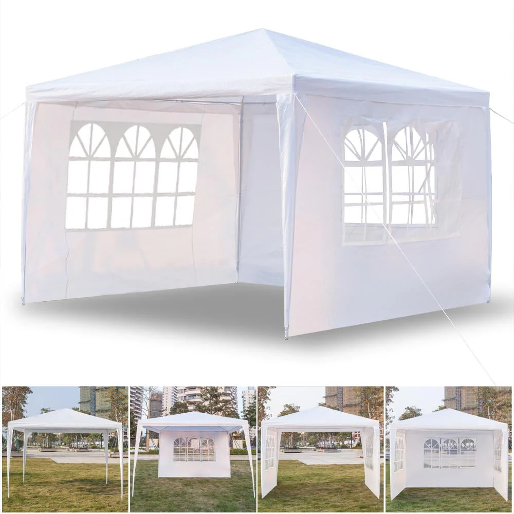 Ktaxon 10'x10' Canopy Party Wedding Tent Gazebo Camping Tent BBQ Canopy W/ 3 Sides