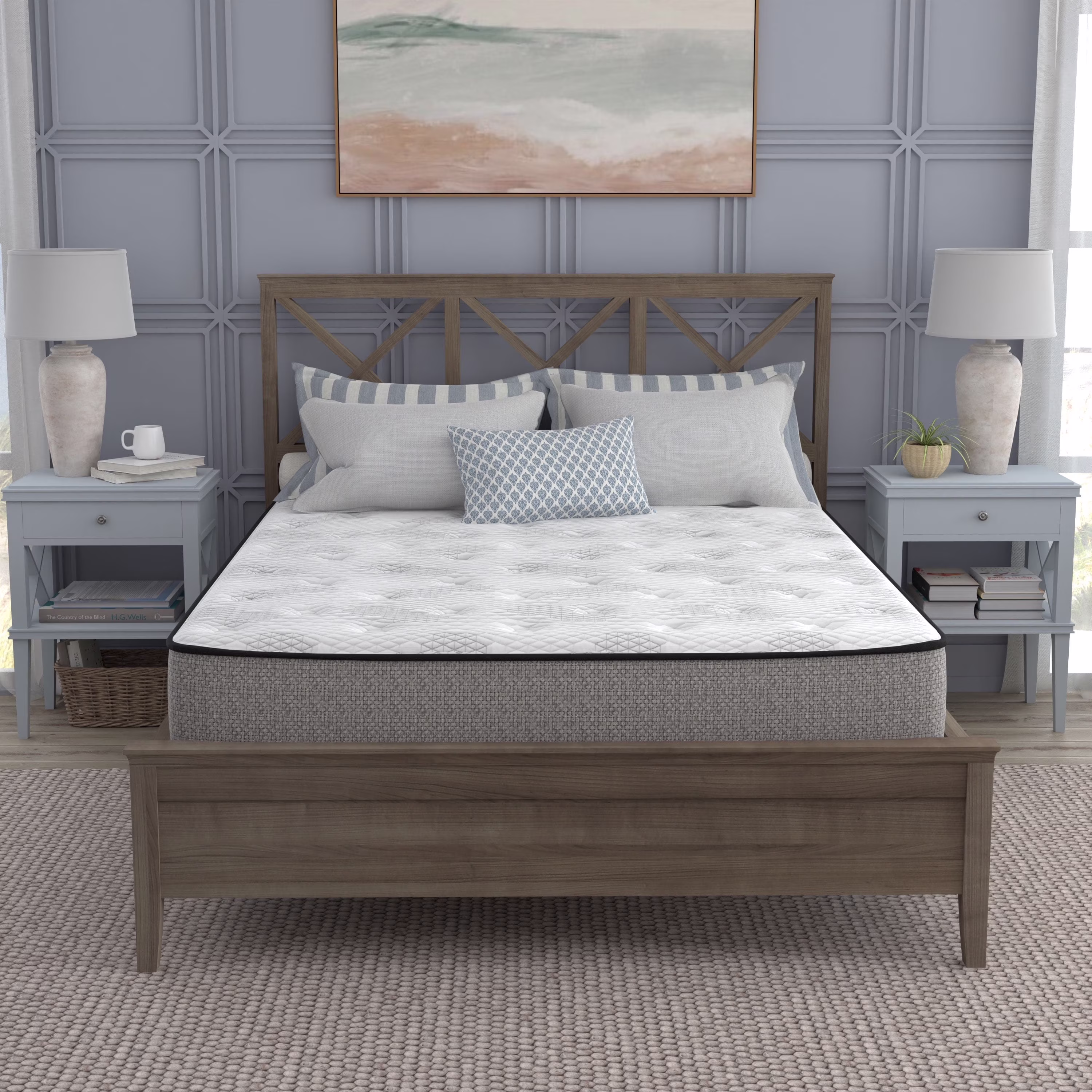 Sleep Inc. 10 Inch Medium Firm Hybrid Mattress, Queen