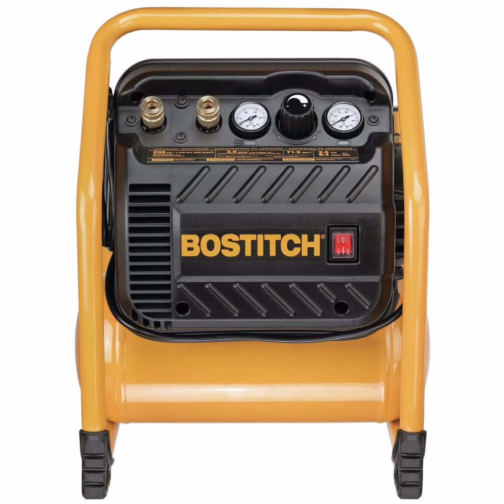 Bostitch BTEC 2.5 Gallon 200 PSI Quiet Portable Electric Trim Air Compressor