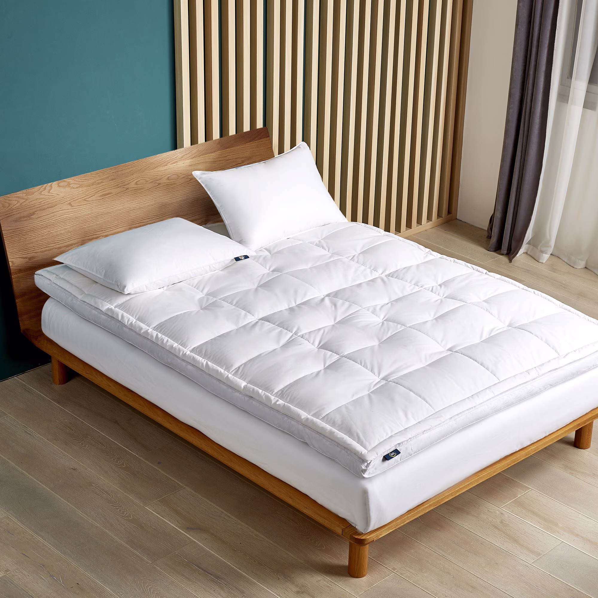 Serta 2-Inch Feather And Down Fiber Top Featherbed