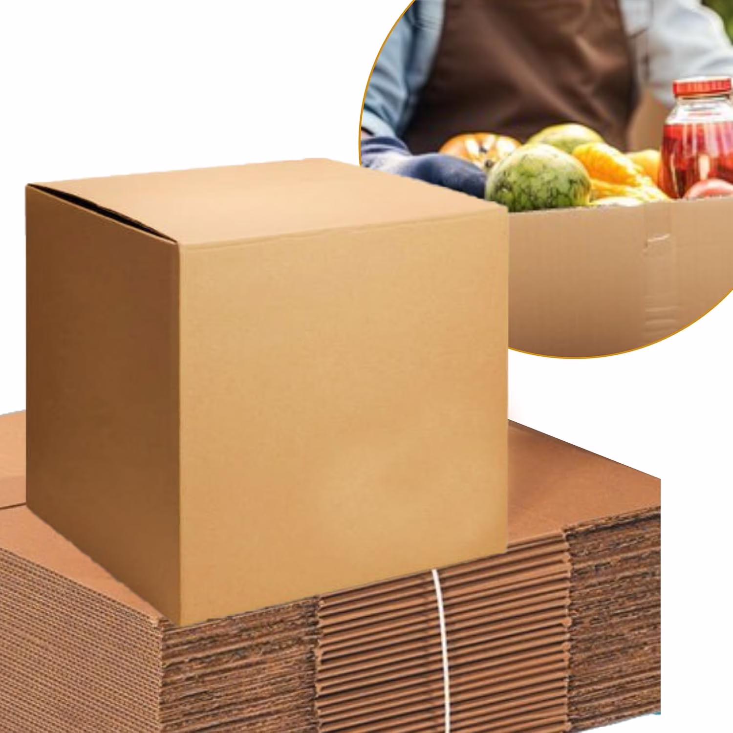 16x16x16 Moving & Shipping Boxes, Extra Strength, Heavy-Duty Corrugated Cardboard Boxes for Packing, Storage, Shipping (25)