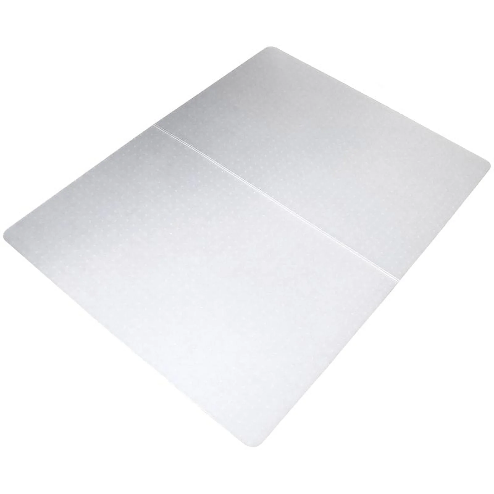 Ecotex White Polypropylene Foldable Chair Mat for Carpets 46x57"