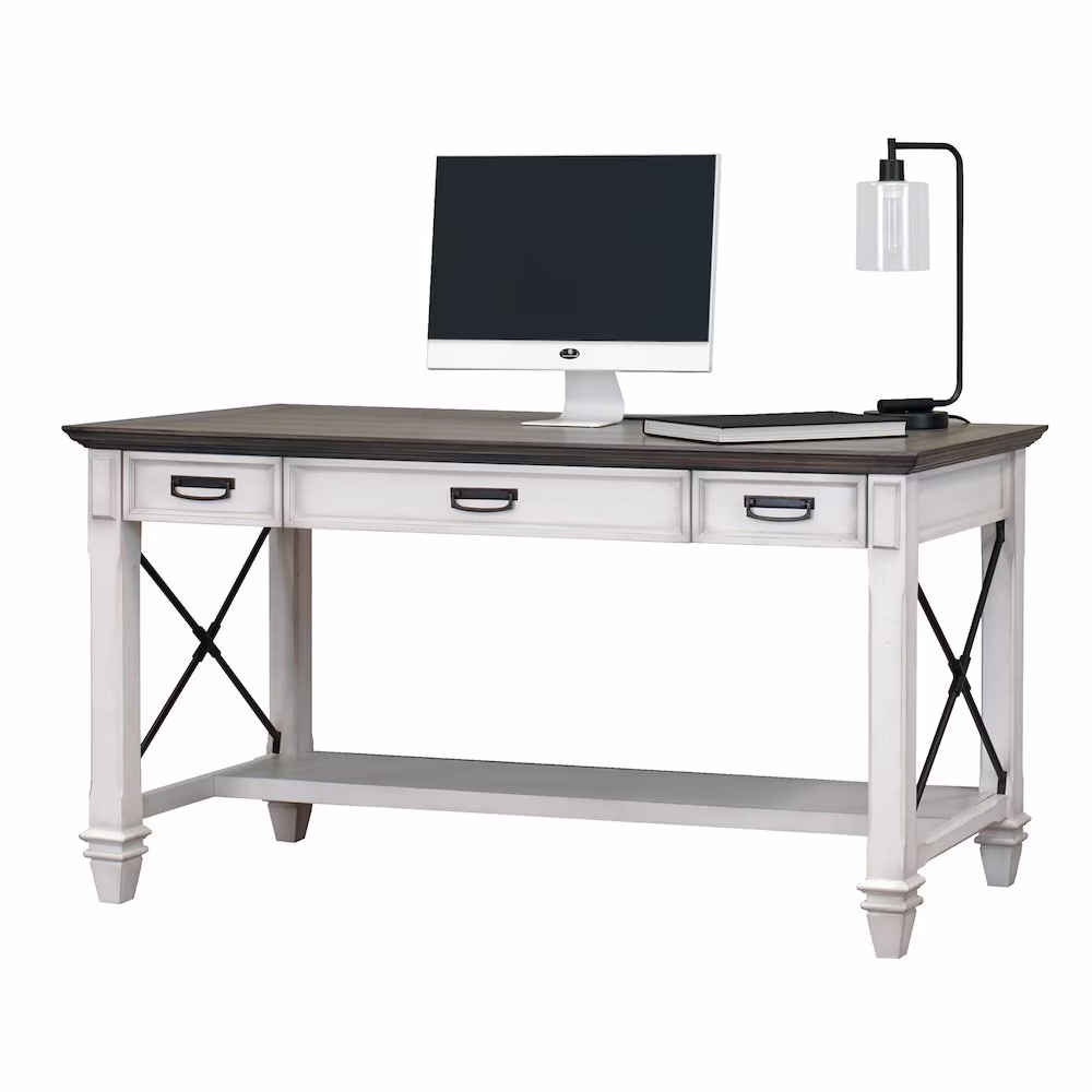 Hartford 60"W Writing Desk White