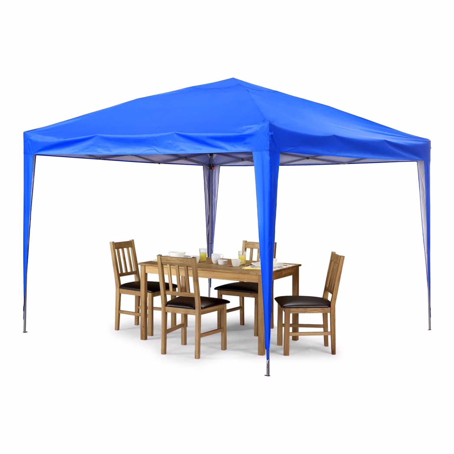 Ainfox 10 x 10 ft Pop up Canopy Tent, Instant Outdoor Canopies, Shade Tents with Carrying Bag,Blue