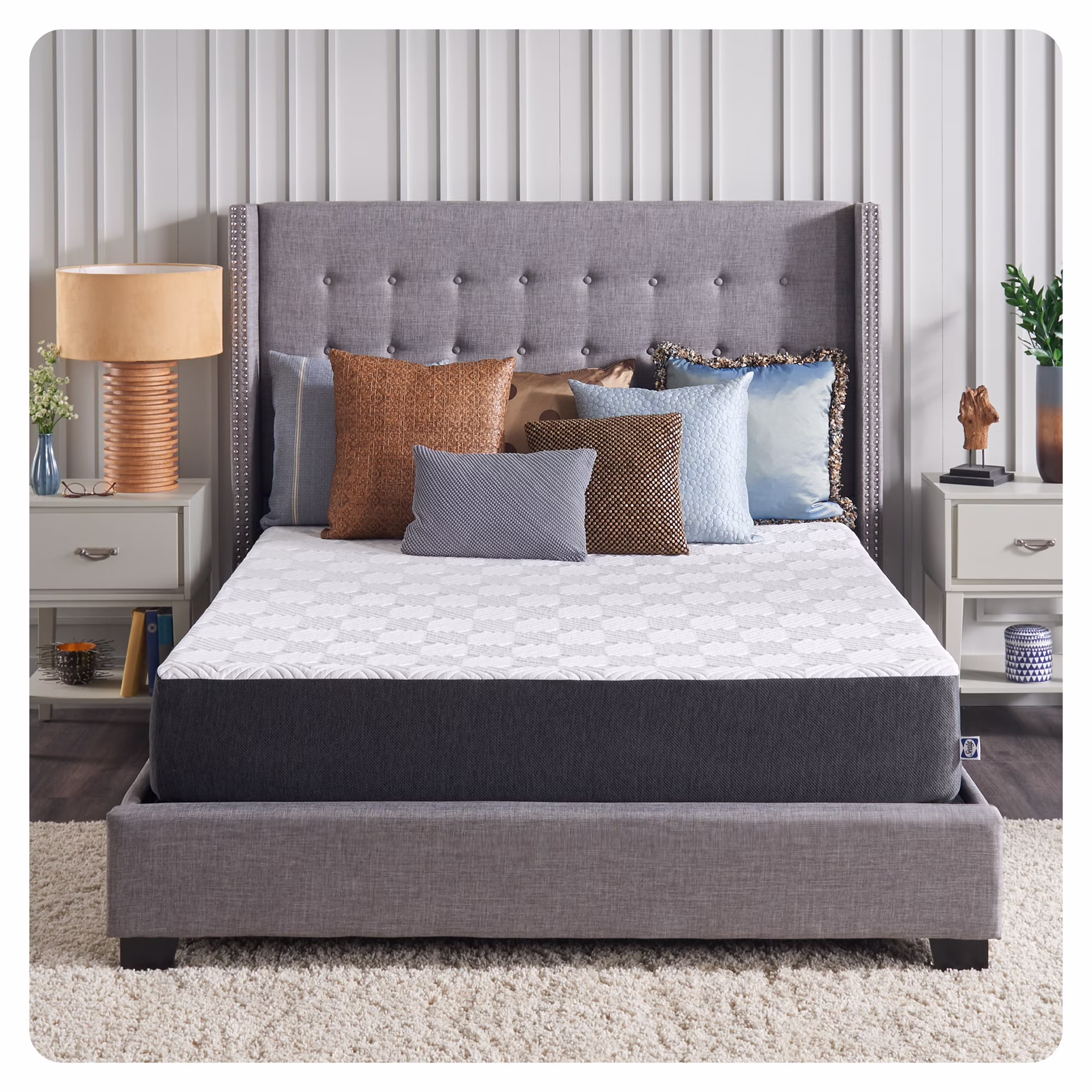 Sealy Essentials 10�� Medium Queen Gel Memory Foam Mattress-in-a-Box, Adult
