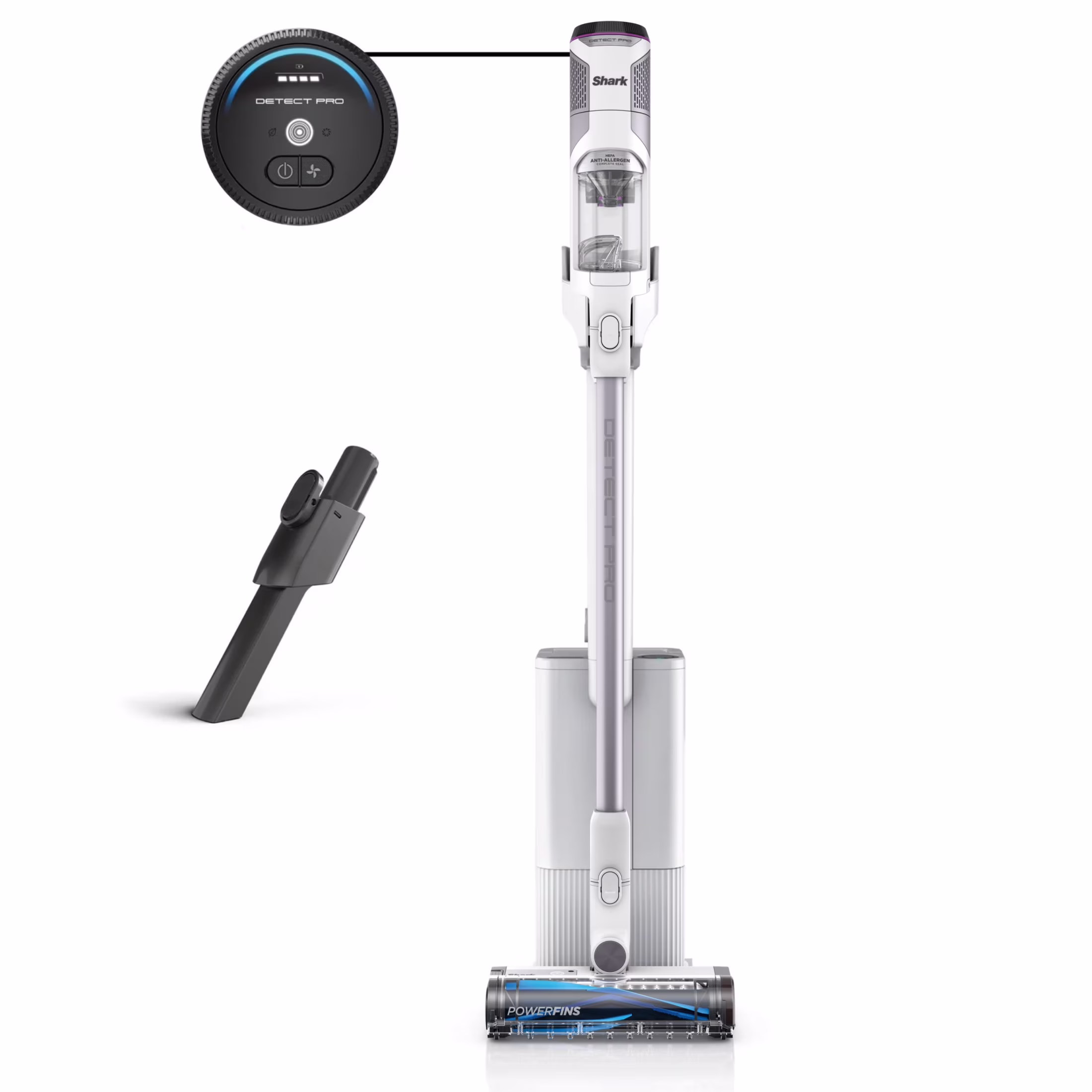 Shark Detect Clean & Auto Empty System, Cordless Stick Vacuum Cleaner- PowerFins Brushroll, LED Headlights