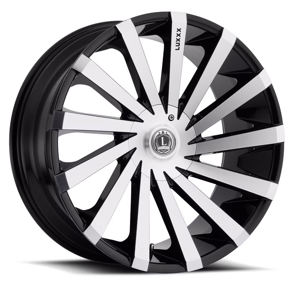 LUXXX Alloys Alloy Rims LUX13V 18X8.5 5114.3/120 +35 73.1 Gloss Black Machined Face