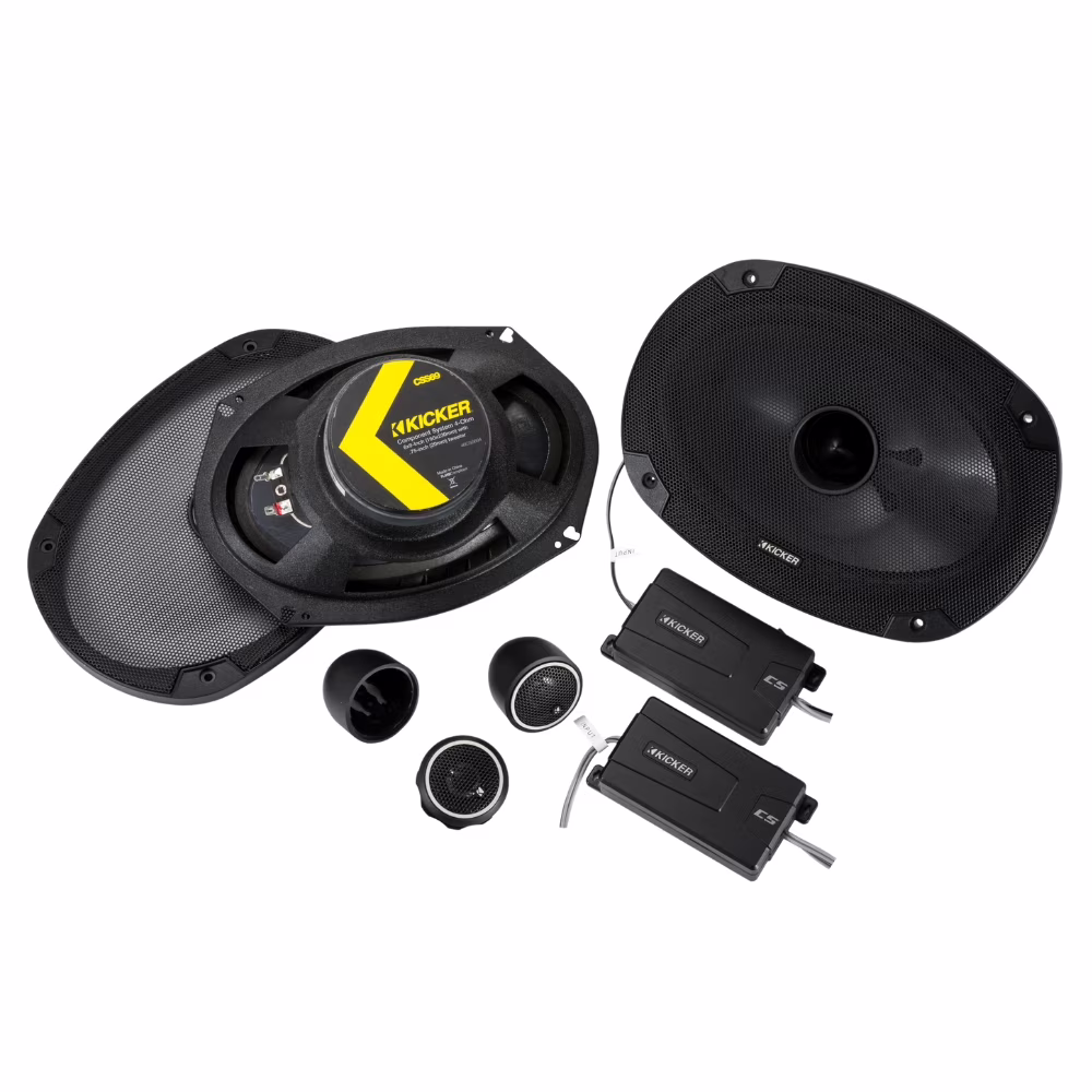 New Kicker CS Series 46CSS694 6"x9" 2-Way Component Speakers with 3/4" Tweeters