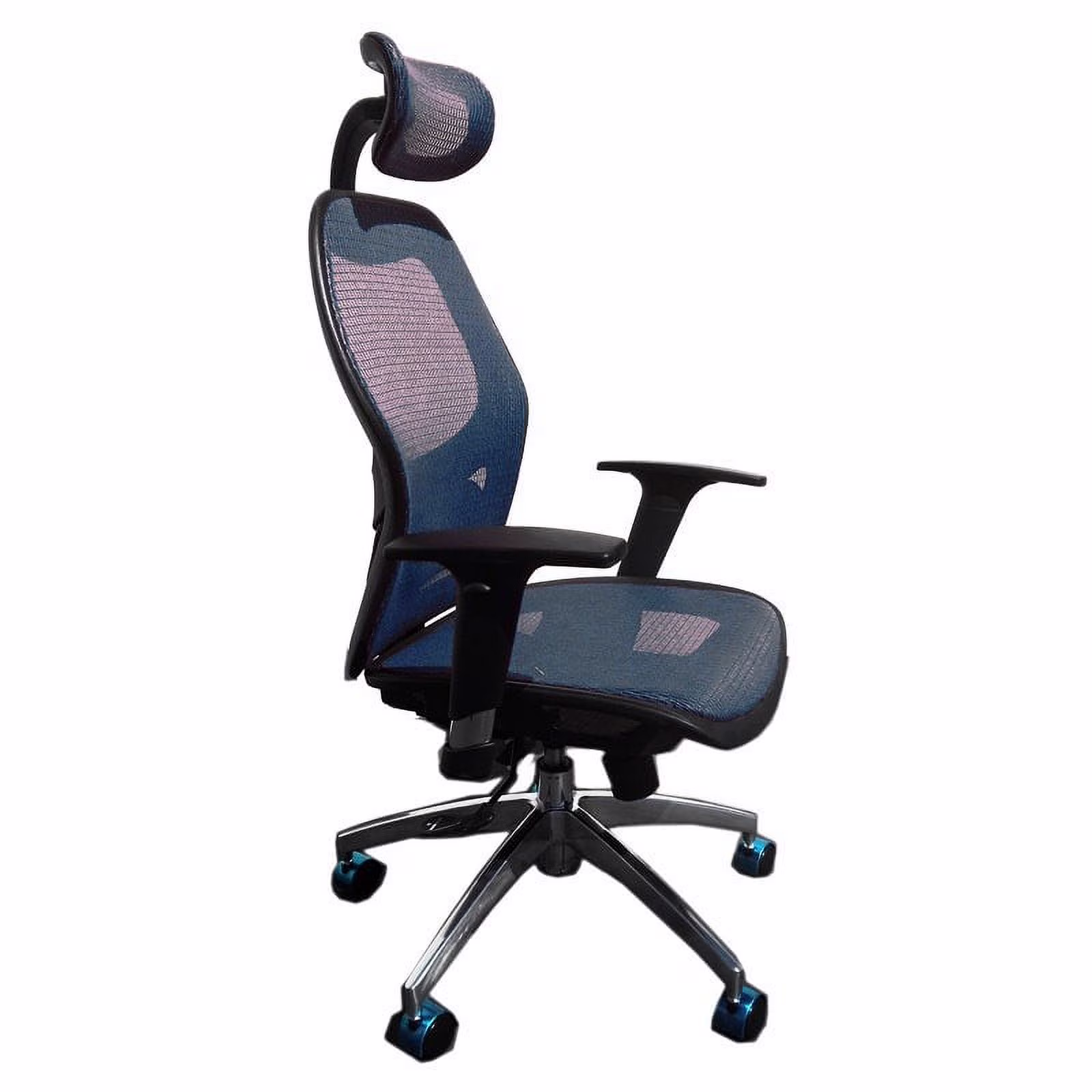 HnF Shop High Back Mesh Ergonomic Computer Office Swivel Chair Adjustable Executive Task  swivel chair (Blue)