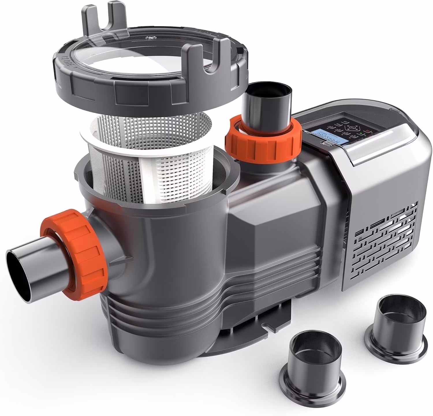 Swimming Pool Pump, 3.0 HP Variable Speed Pool Pump Inground, Powerful Self Primming Pool Pumps In/Above Ground, Low Noise Pool Pumps with Filter Basket and 2.5" Fittings