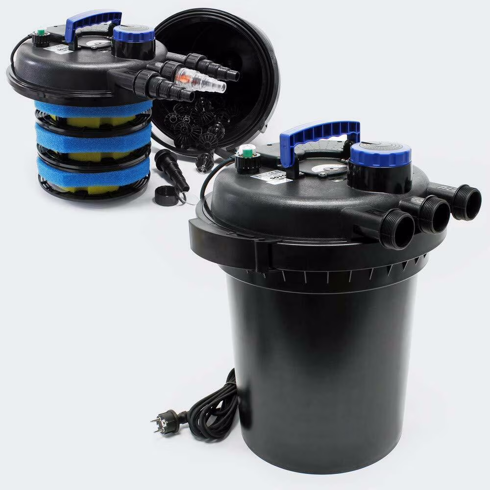 SUNSUN CPF-250 Pressure Bio Filter 10000L for Pond Koi Water 4000 gal 13W UV Clarifier