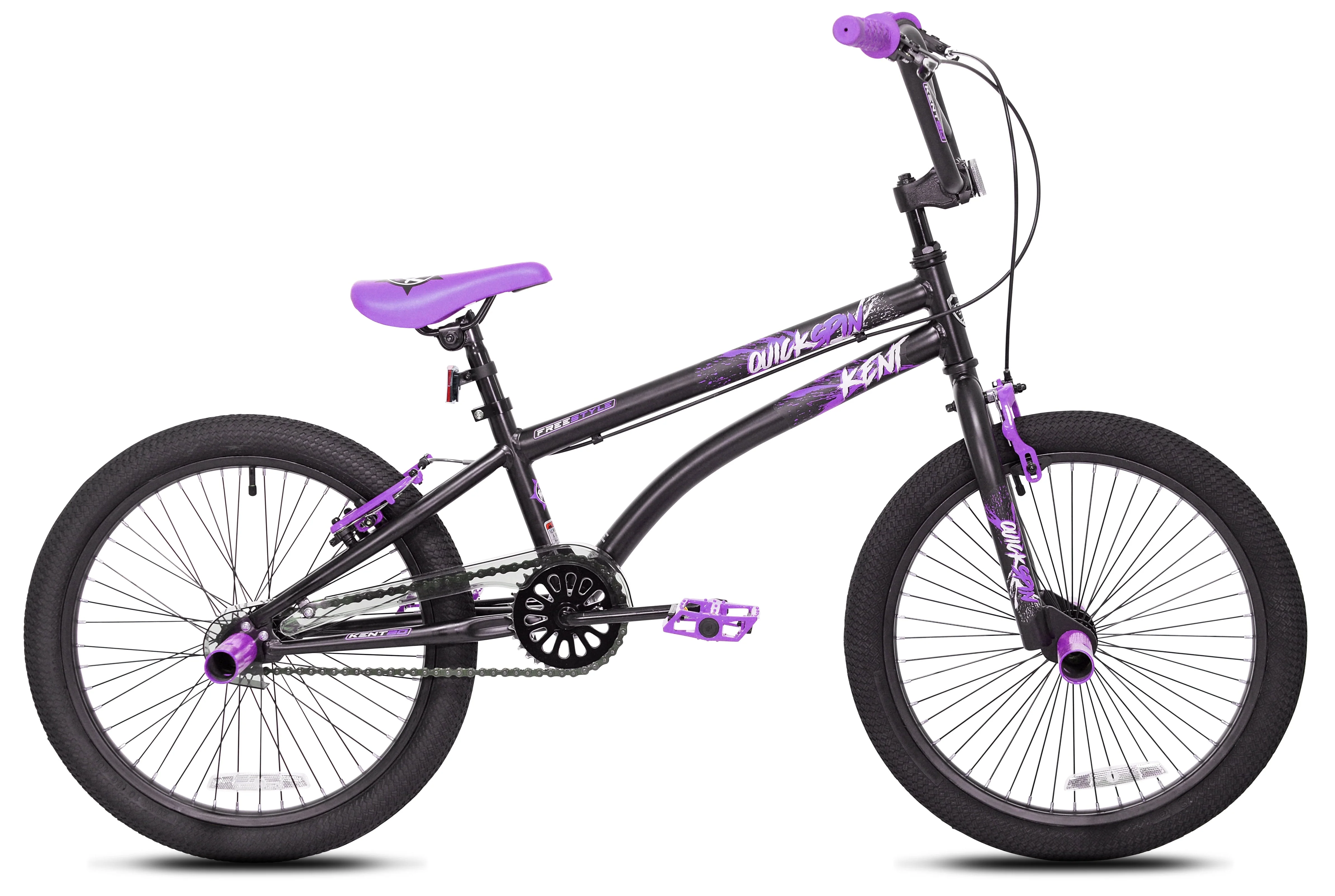 Kent Bicycles 20" Quickspin0Boy's BMX Single-Speed Bicycle, Purple