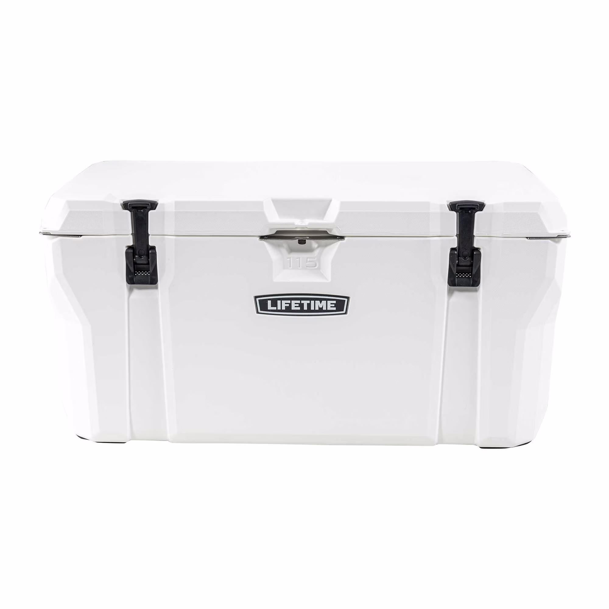 Lifetime 65 qt Bear-Resistant Camping Cooler, Premium High Performance, Ice Retention, Hard Cooler, 75 Can Capacity, Arctic White (91108)