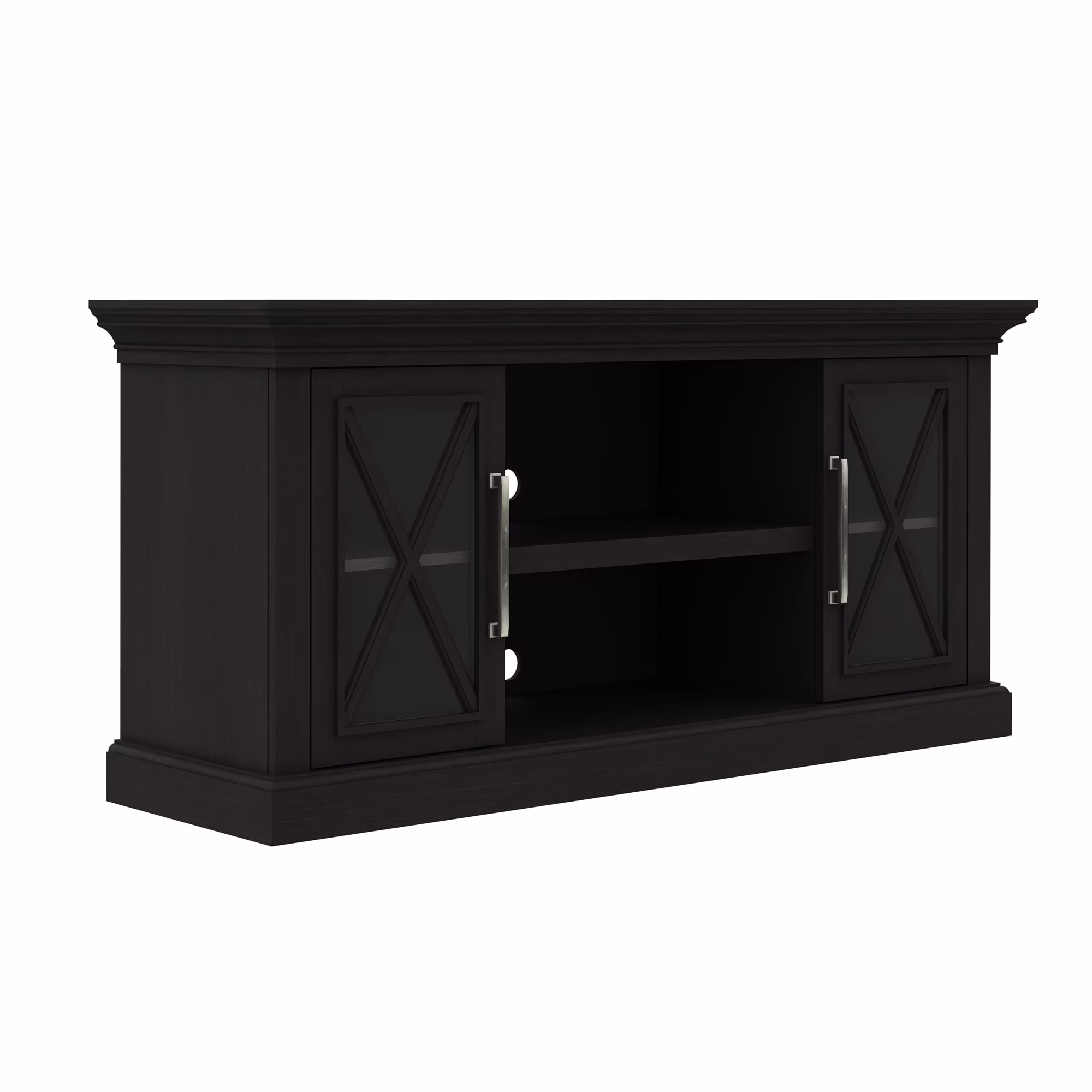 Bell'O Cottage Grove TV Stand for TVs up to 65 inches, Black