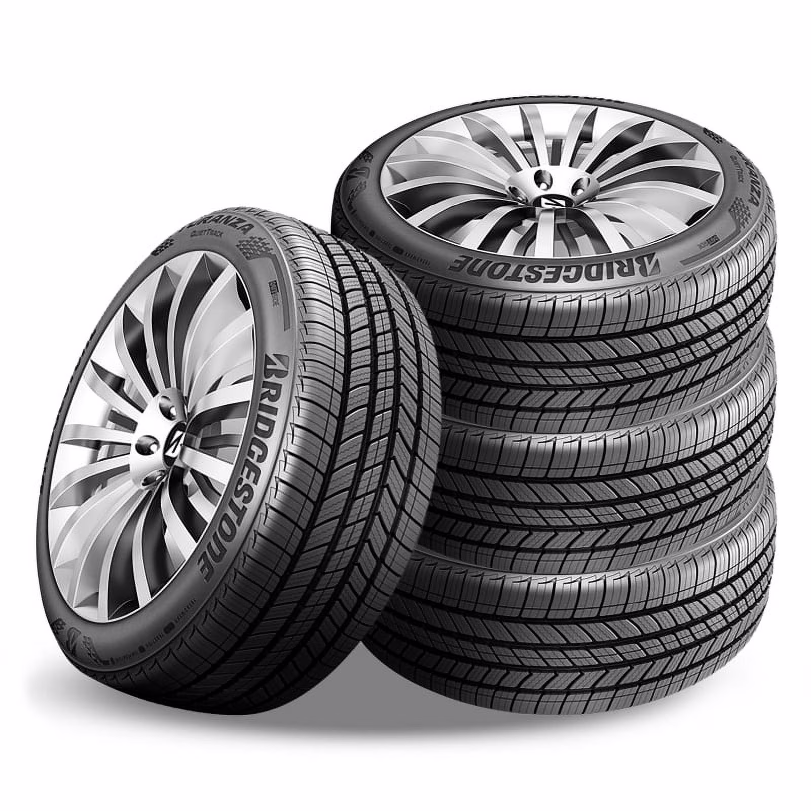 4 Bridgestone Turanza QuietTrack 225/65R17 102H 800AA Tires 80K Mileage Warranty BR004322 / 225/65/17 / 2256517