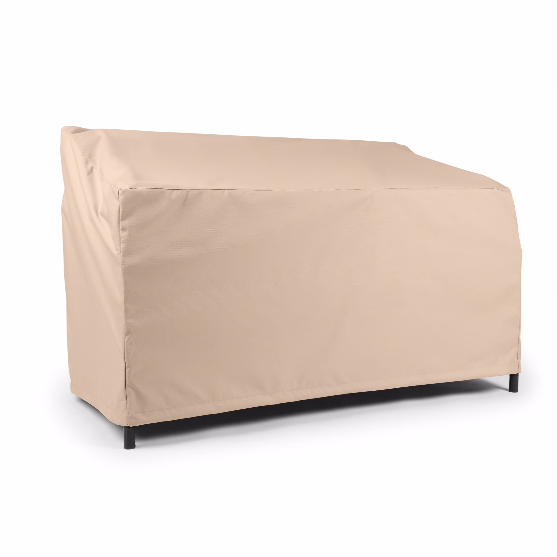 Covermates Outdoor Patio Sofa Cover - Heavy-Duty Polyester, Weather Resistant, Drawcord Hem, Seating and Chair Covers, 82W x 40D x 40H, Ripstop Tan