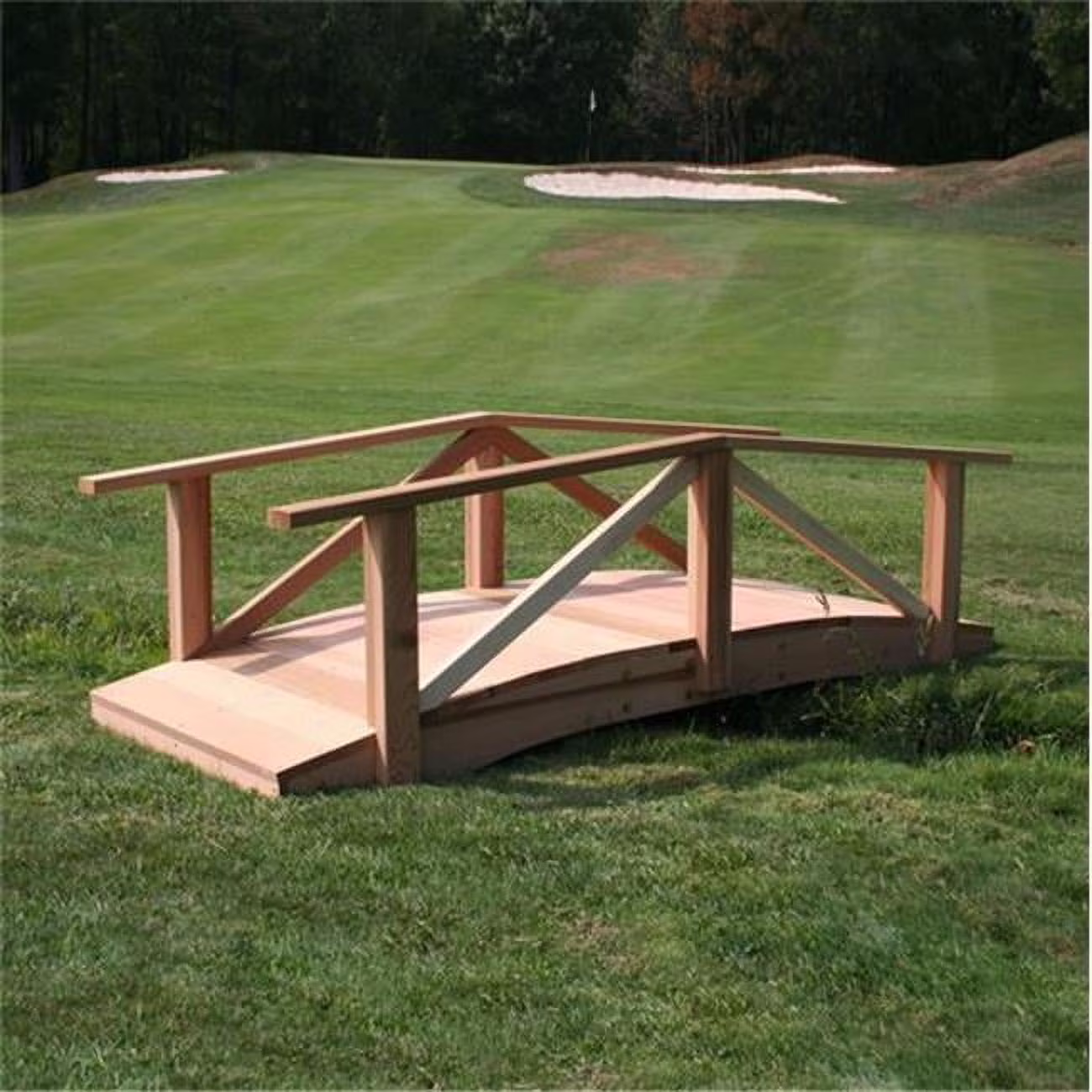 12 ft. Cedar Pearl River Garden Bridge