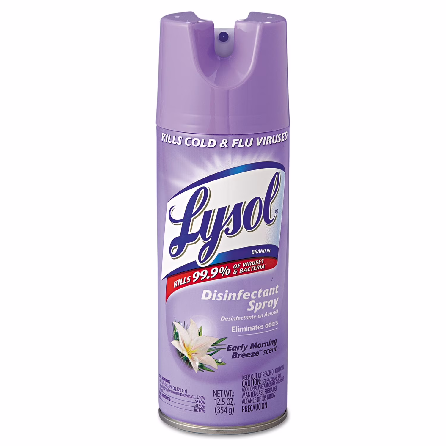 Lysol Disinfectant Spray Early Morning Breeze 12.5oz Aerosol 12/Carton 80833