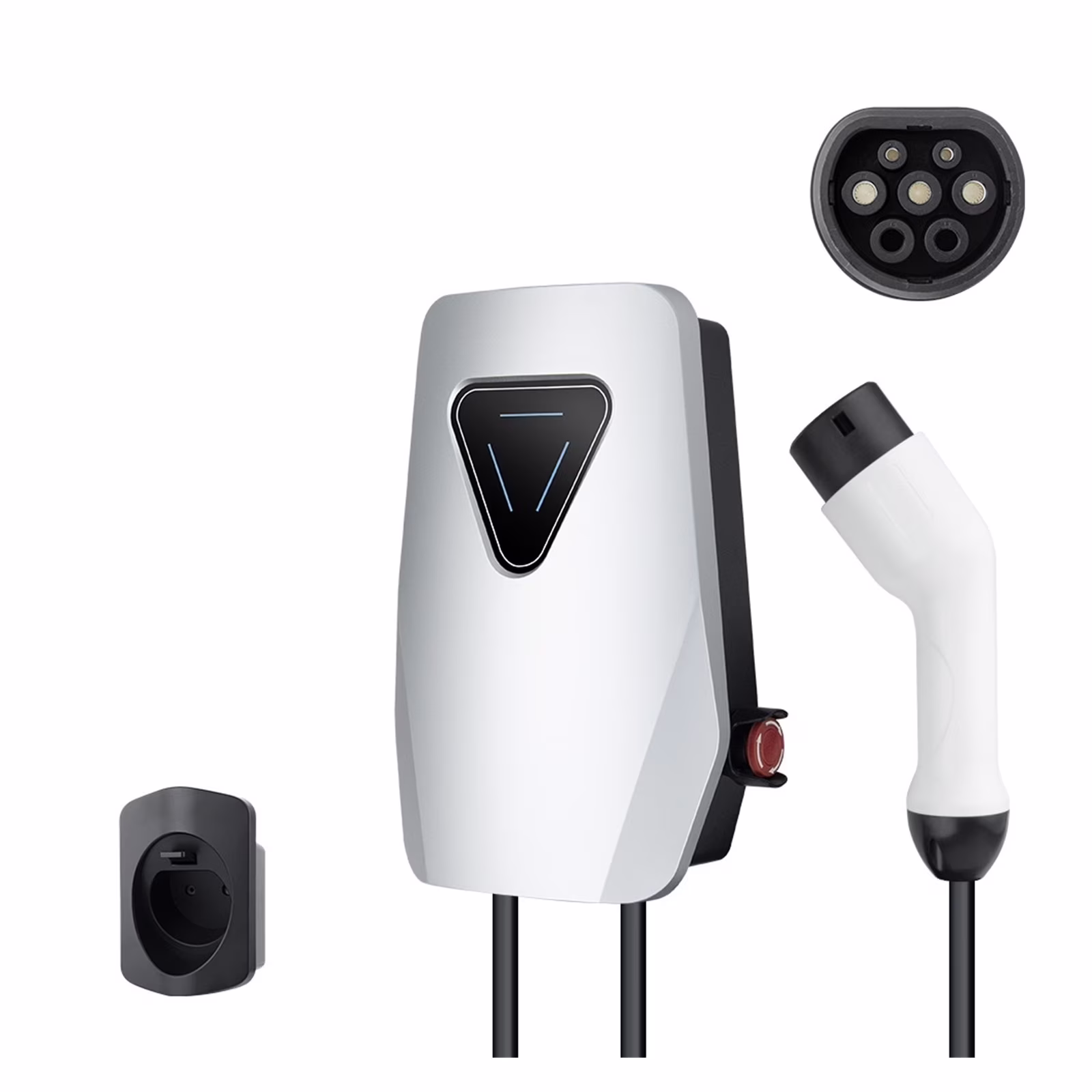 EV Charger Type2 62196-2 Adapter Charging Cable 7KW 32A with Schuko EVSE Portable Wallbox for Electric Vehicle