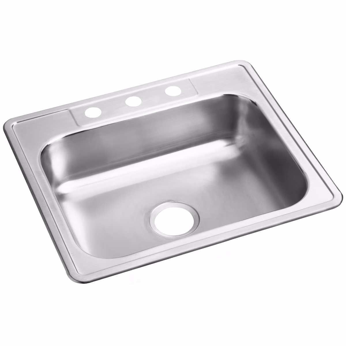 Elkay Dayton Stainless Steel 25" x 21-1/4" x 6-9/16", Single Bowl Drop-in Sink