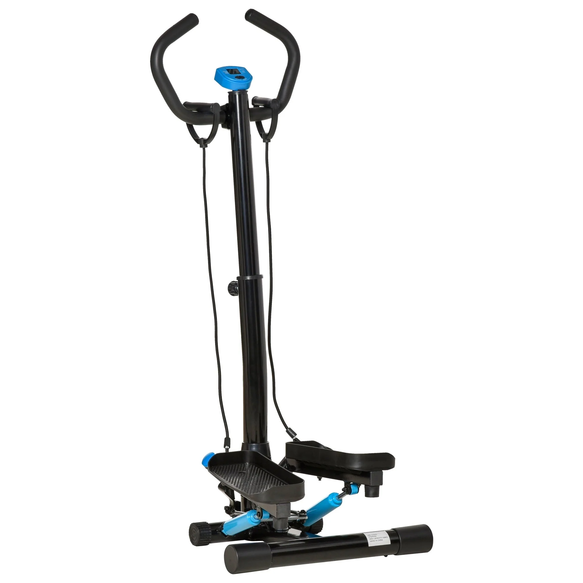 Soozier Stair Stepper Cardio Home Gym Fitness Machine w/ Height Adjustable Bars