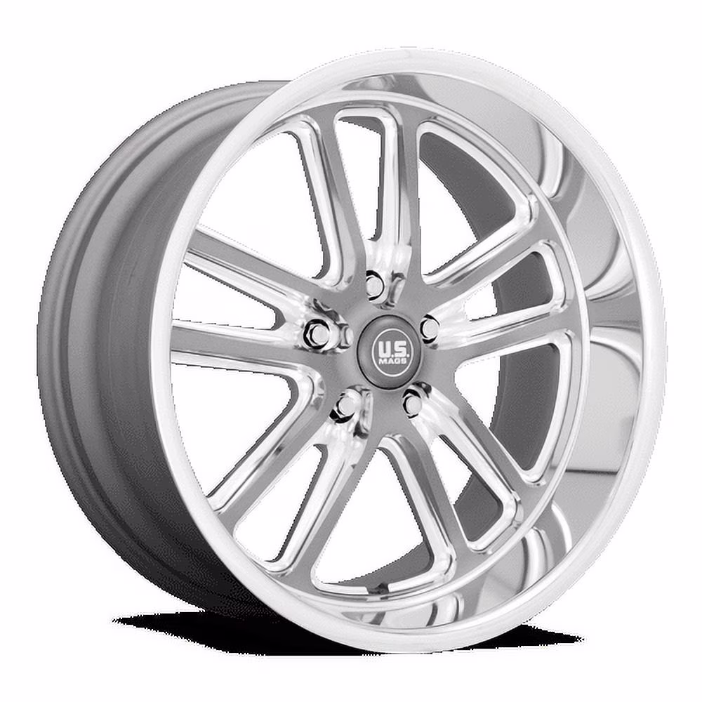 Us Mag U130 Bullet 20X8 5X127 1Et 72.7Cb Textured Gun Metal With Milled Edges Wheel