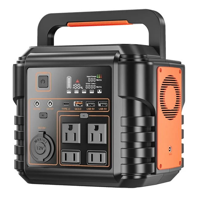 PryMAX Portable Power Station 300W, 296Wh Home Backup Battery AC Outlet, Solar Generator for Outdoors Camping Travel Hunting Emergency