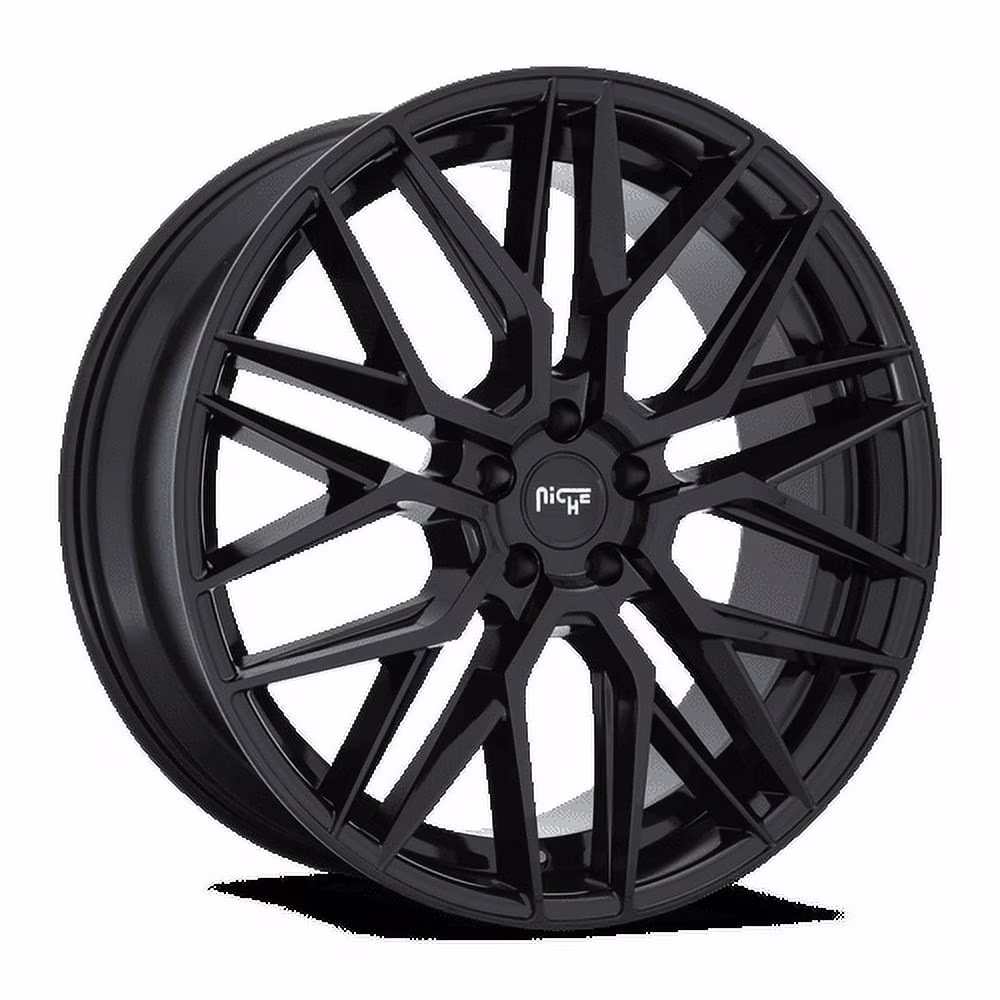 Niche 1PC Aluminum Rim M224 GAMMA 24X10in Gloss Black Finish, M224240011+35