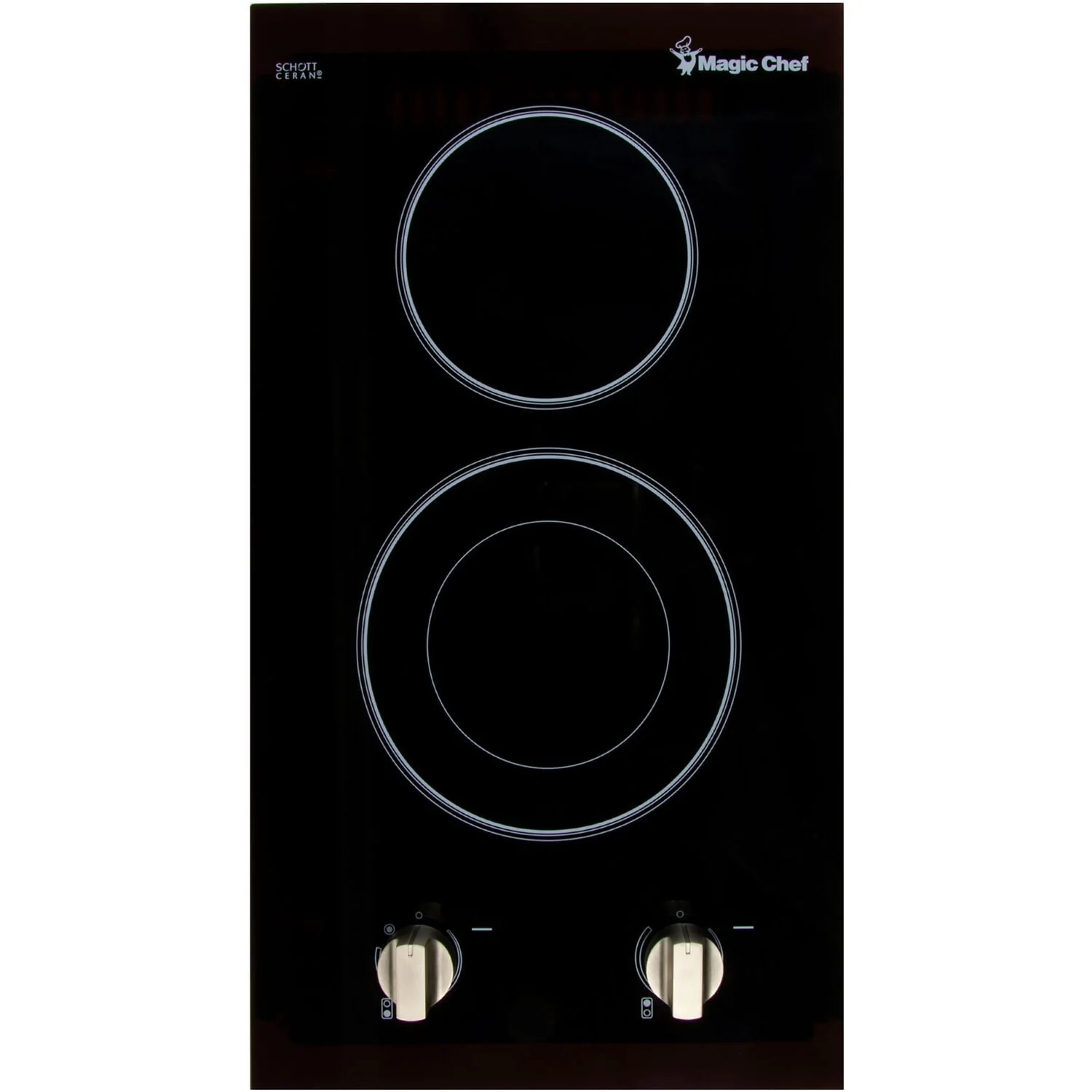 Magic Chef MCSCTE12BG1 12 in. 240V Built-in Electric Radiant 2-Burner Cooktop