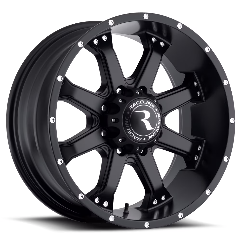 Raceline 991B-ASSAULT 18" Cast Aluminum Wheel, ASSAULT BLACK 18X9 5X150 +25mm (6"B/S) Fits select: 2007 ,2010 TOYOTA TUNDRA CREWMAX SR5