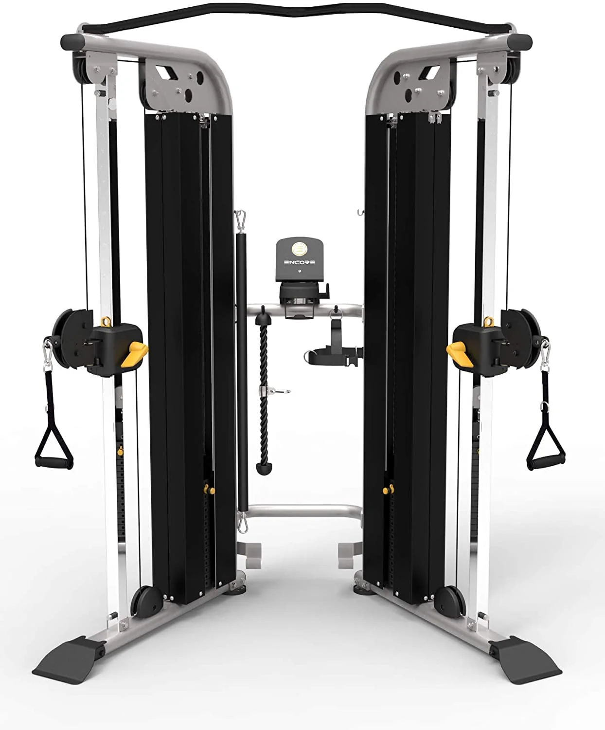 Encore ES9030 Functional Pulley System, Weight Trainer, Dual Weight Stacks, Adjustable Home Gym Equipment, Weight Machine, Lifting for LAT Pull Down, Tricep, Biceps Curl, Back, Forearm Exercise