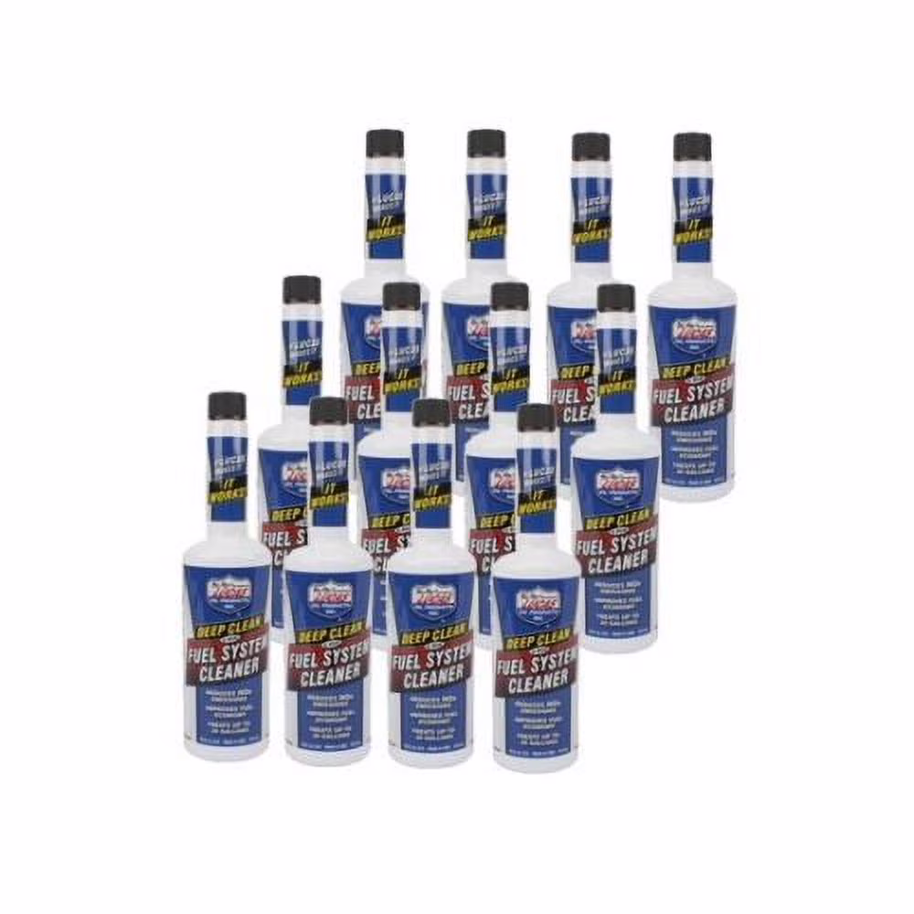 LUCAS OIL 10512 DEEP CLEAN FUEL SYSTEM CLEANER - 16 Ounce Bottle - 12 Pack