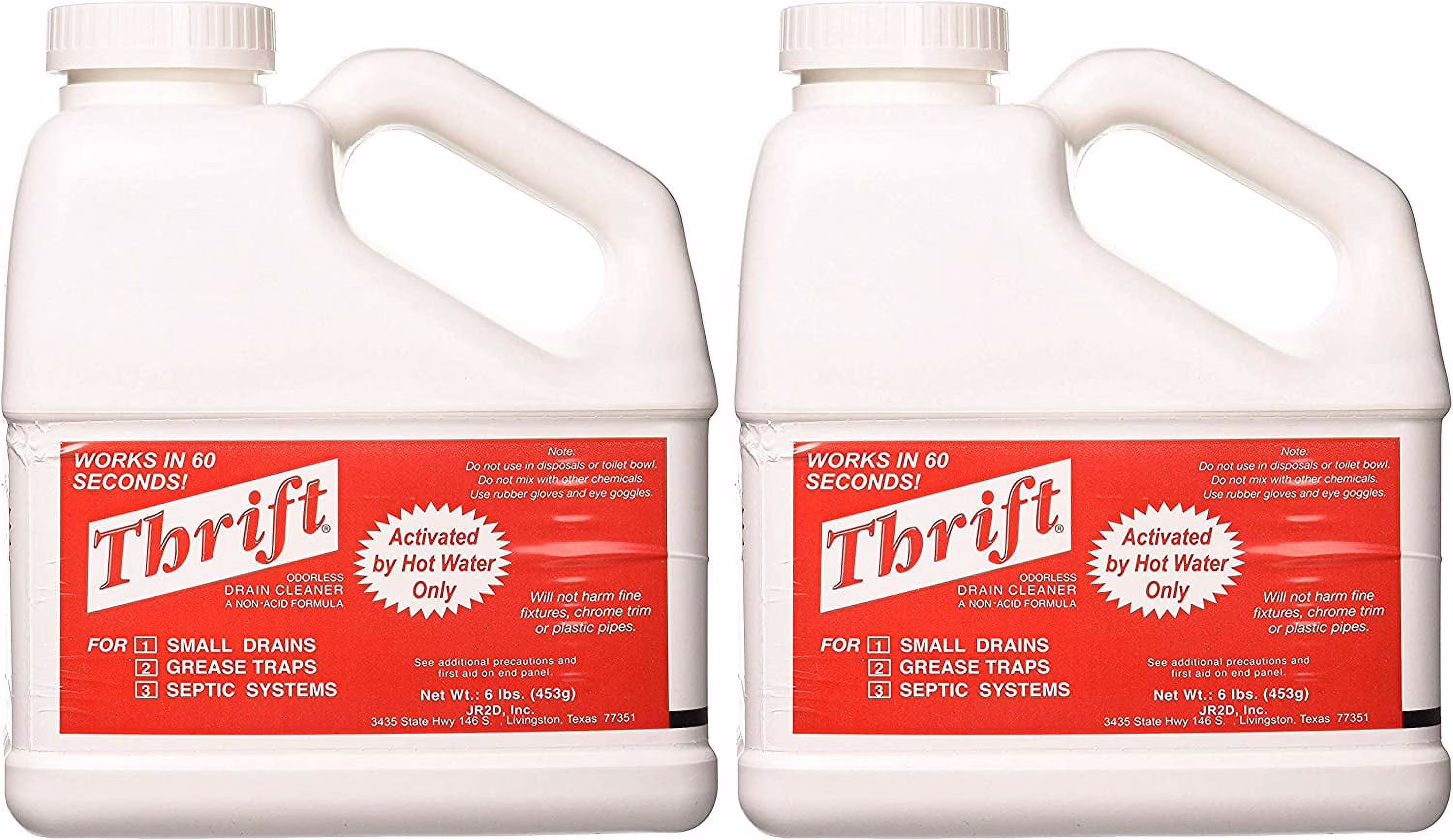 THRIFT FBA_T-600 T-600 Alkaline Based 6 lb. Granular Drain Cleaner, White (��w�� ���ѧ�k)