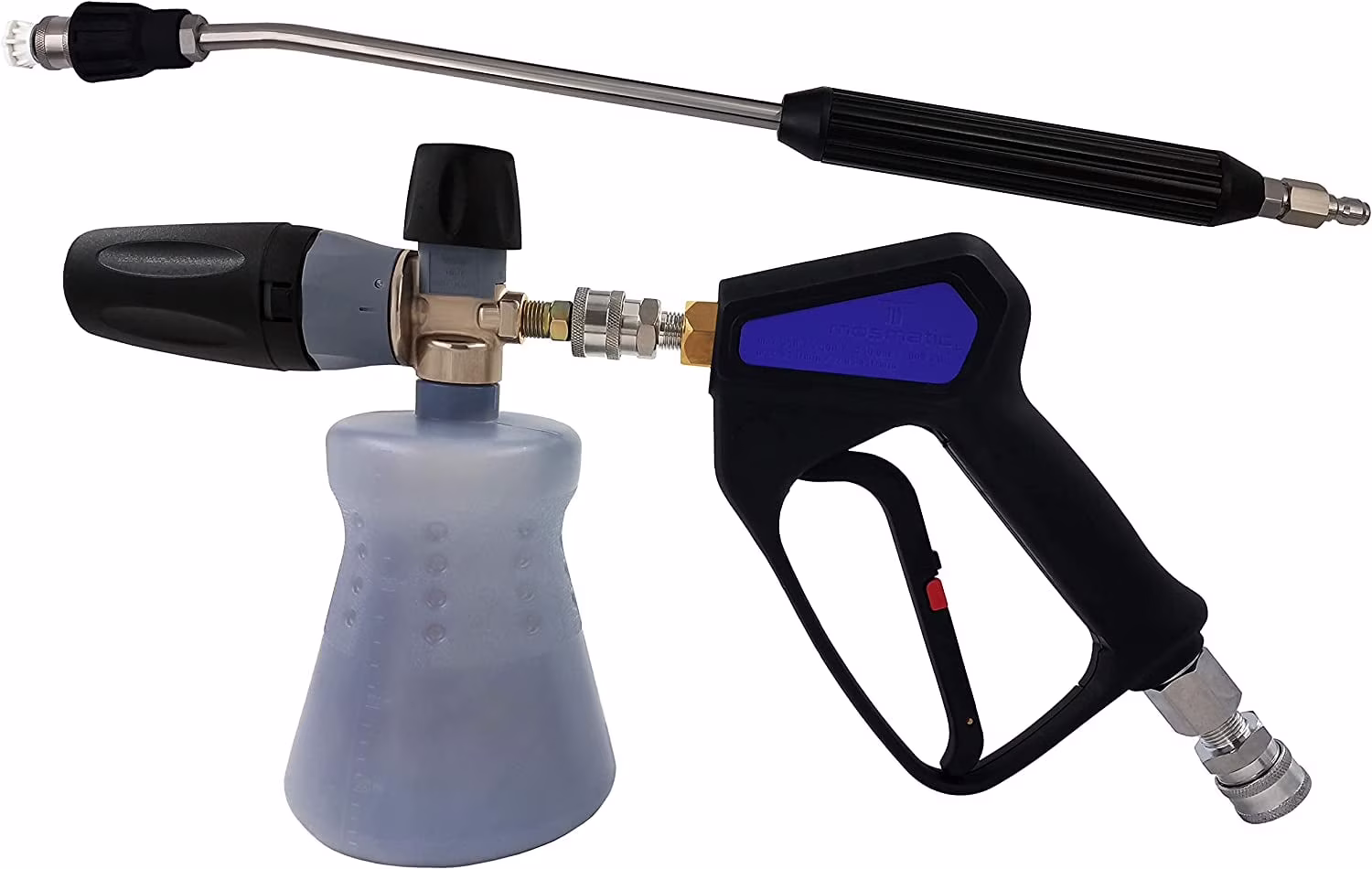 Ultimate Washer Complete Original Mosmatic Swiveling Sprayer & Wand Solution (with Foam Cannon)