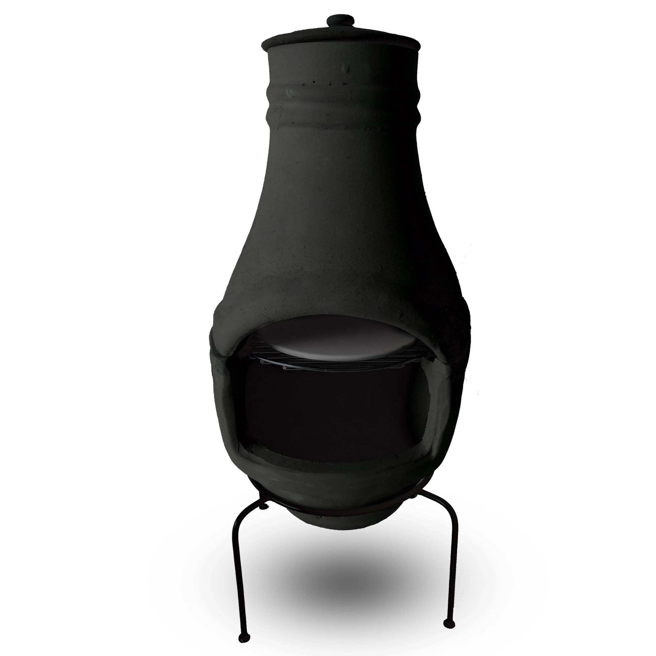 PetraTools Outdoor Pizza Oven Wood Fired, Mini Personal Sized Pizza Cooker - Home Pizza Oven and Pizza Grill (Black)