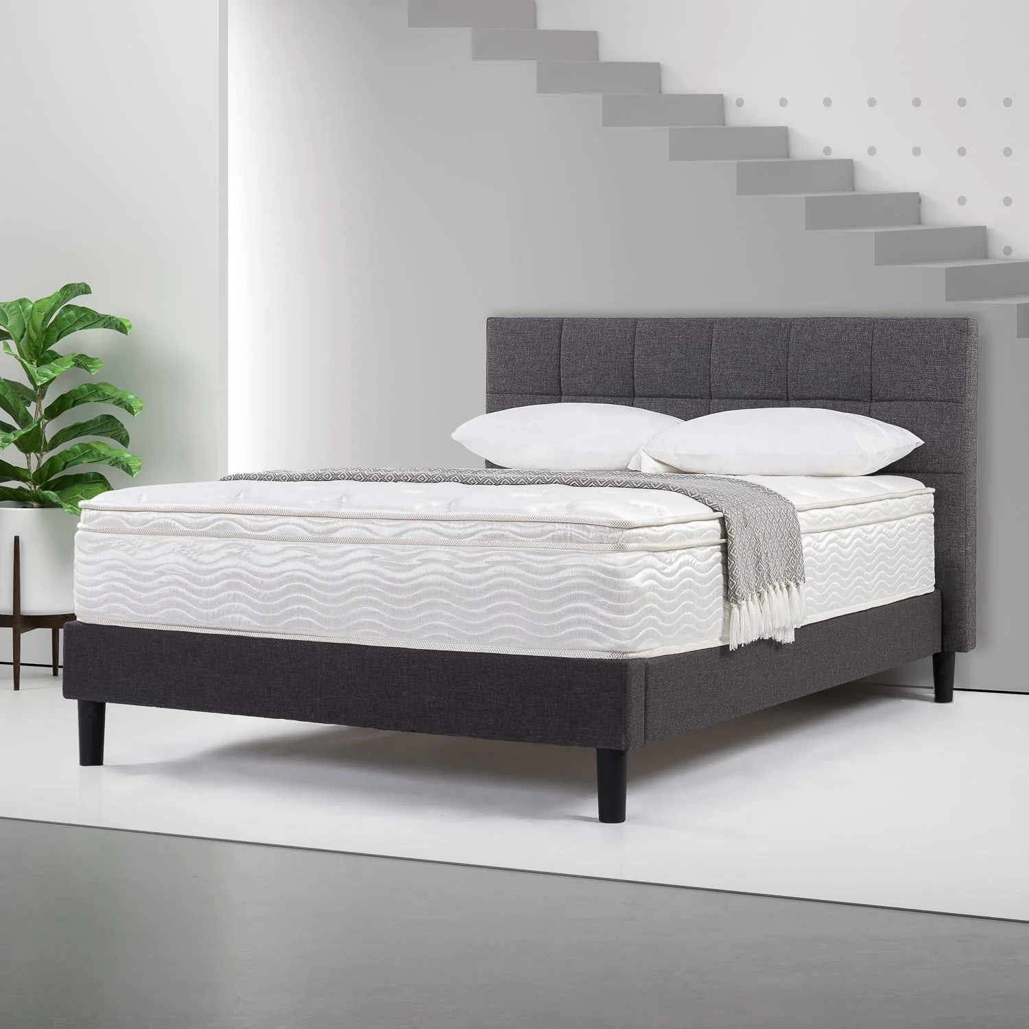 1 by Zinus Support 12" Spring Mattress, Queen