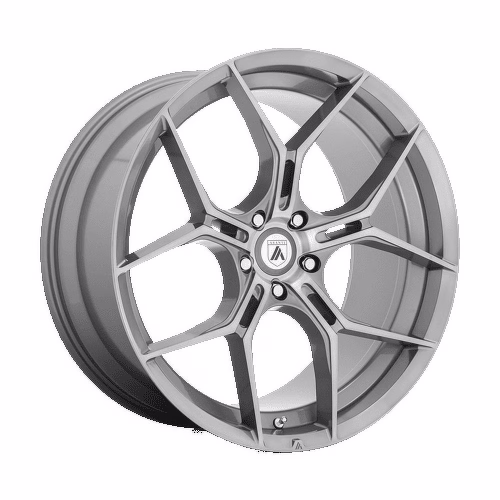Asanti Black Abl-37 Monarch 20X9 5X114.3 38Et 74.1Cb Titanium Brushed Wheel