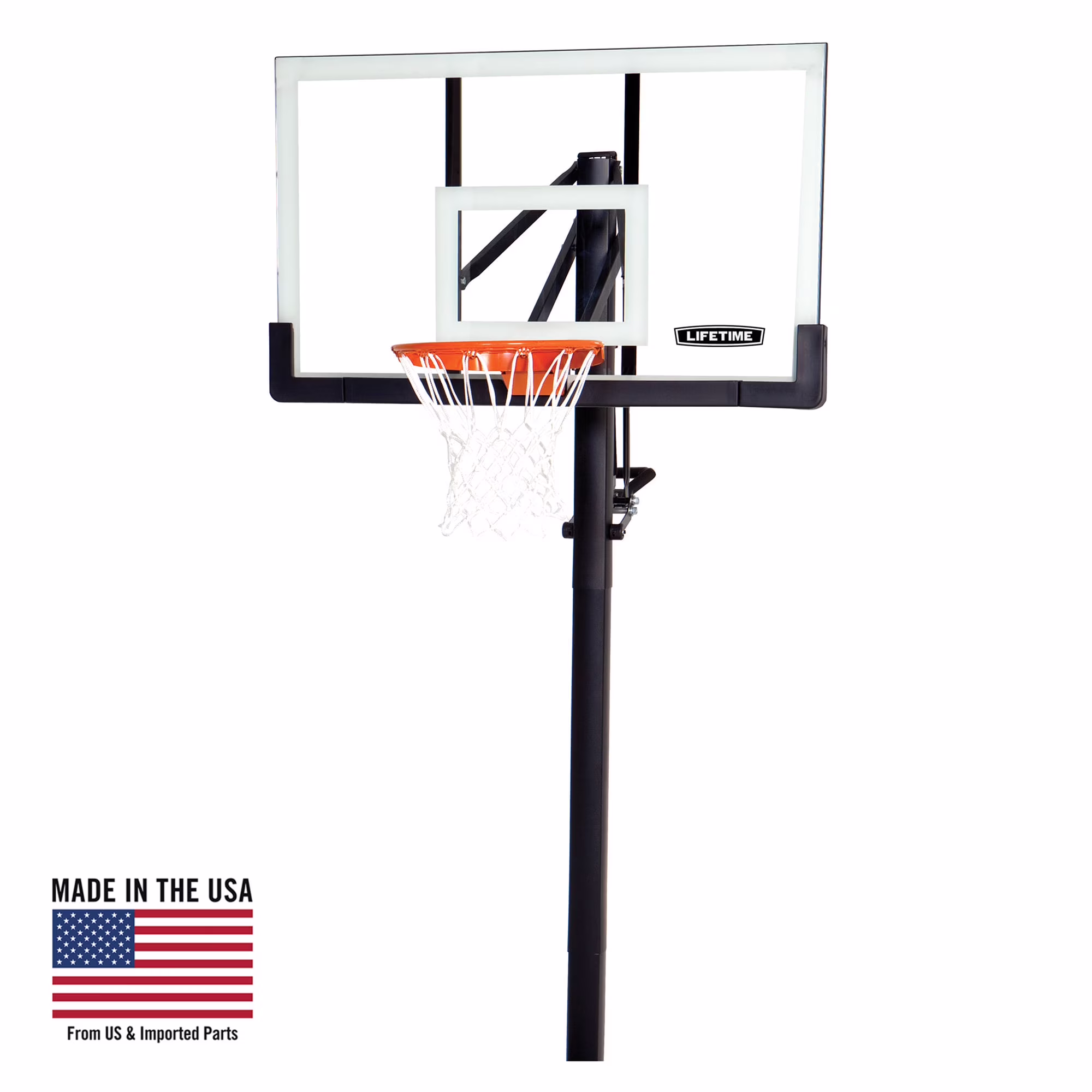 Lifetime Adjustable In-Ground Basketball Hoop (54-Inch Acrylic) - 90469