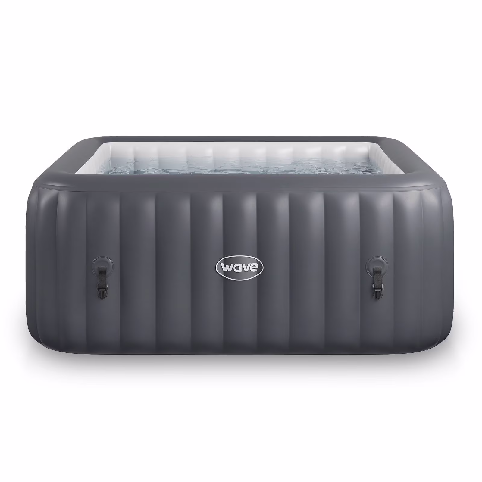 Wave Pacific 4/6 Person Inflatable Hot Tub | Integrated Heater | Dark Gray