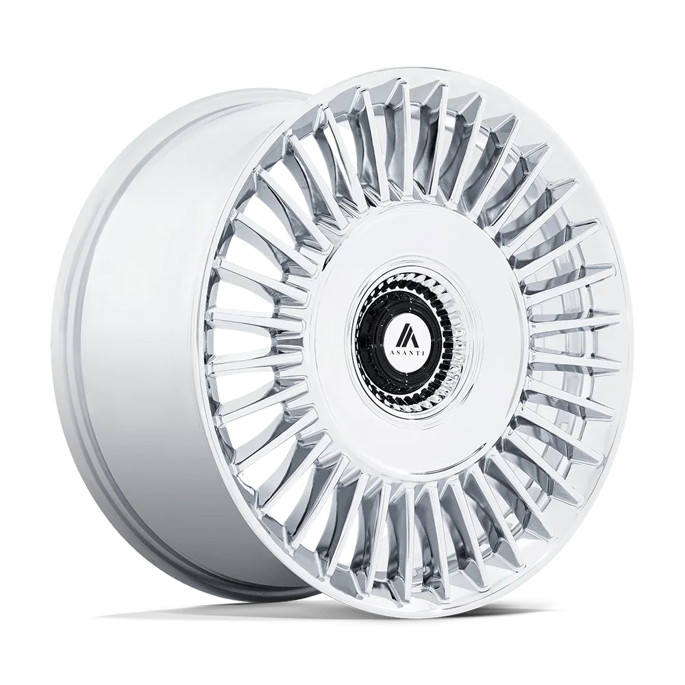 Asanti Black Cast Aluminum Wheel AB40 22x9 5x4.25/4.5 CHROME 38mm, AB040PX22900138