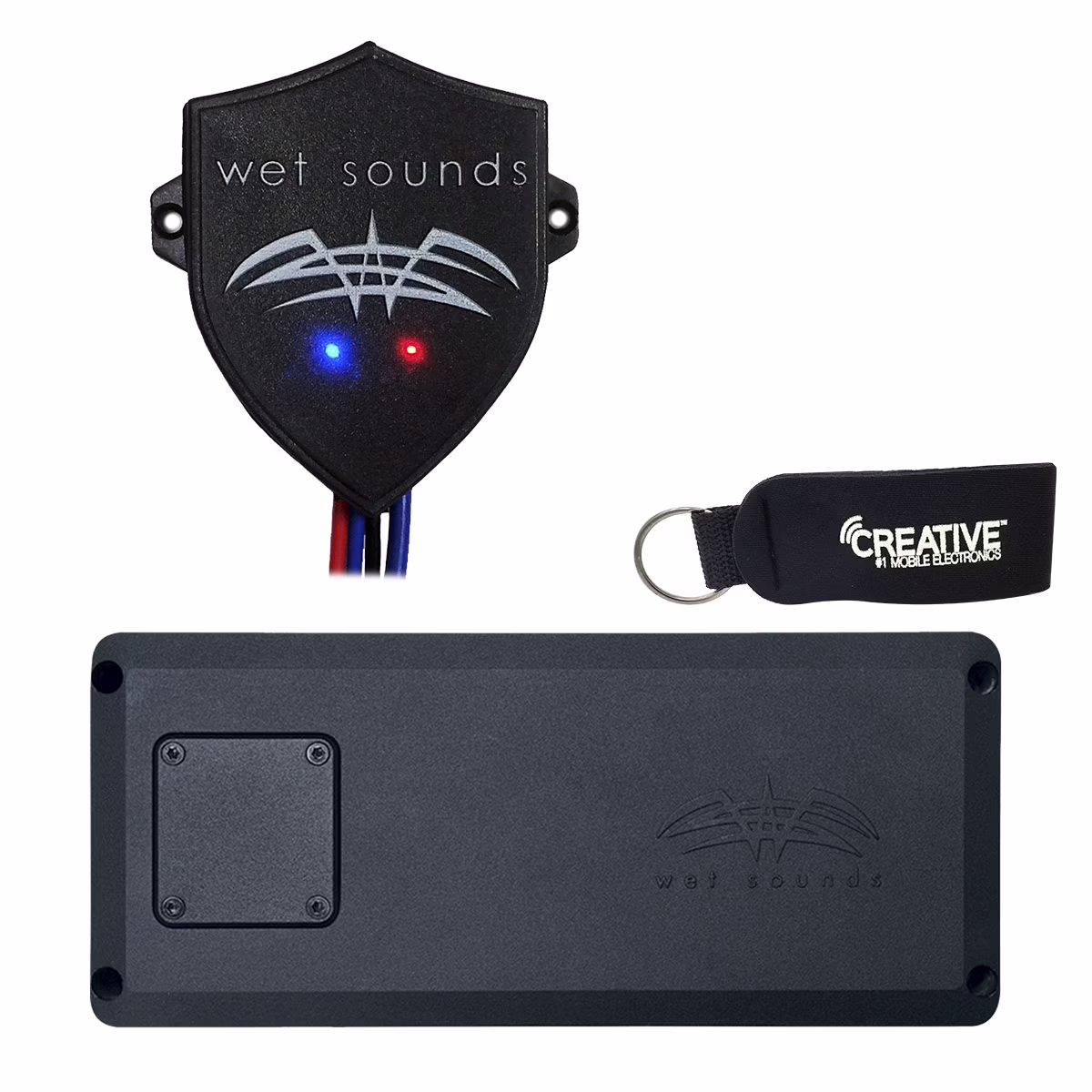 Wet Sounds STX-MICRO-4 Powersports 4-Channel Amp With WW-BTUR Hideaway Bluetooth Receiver