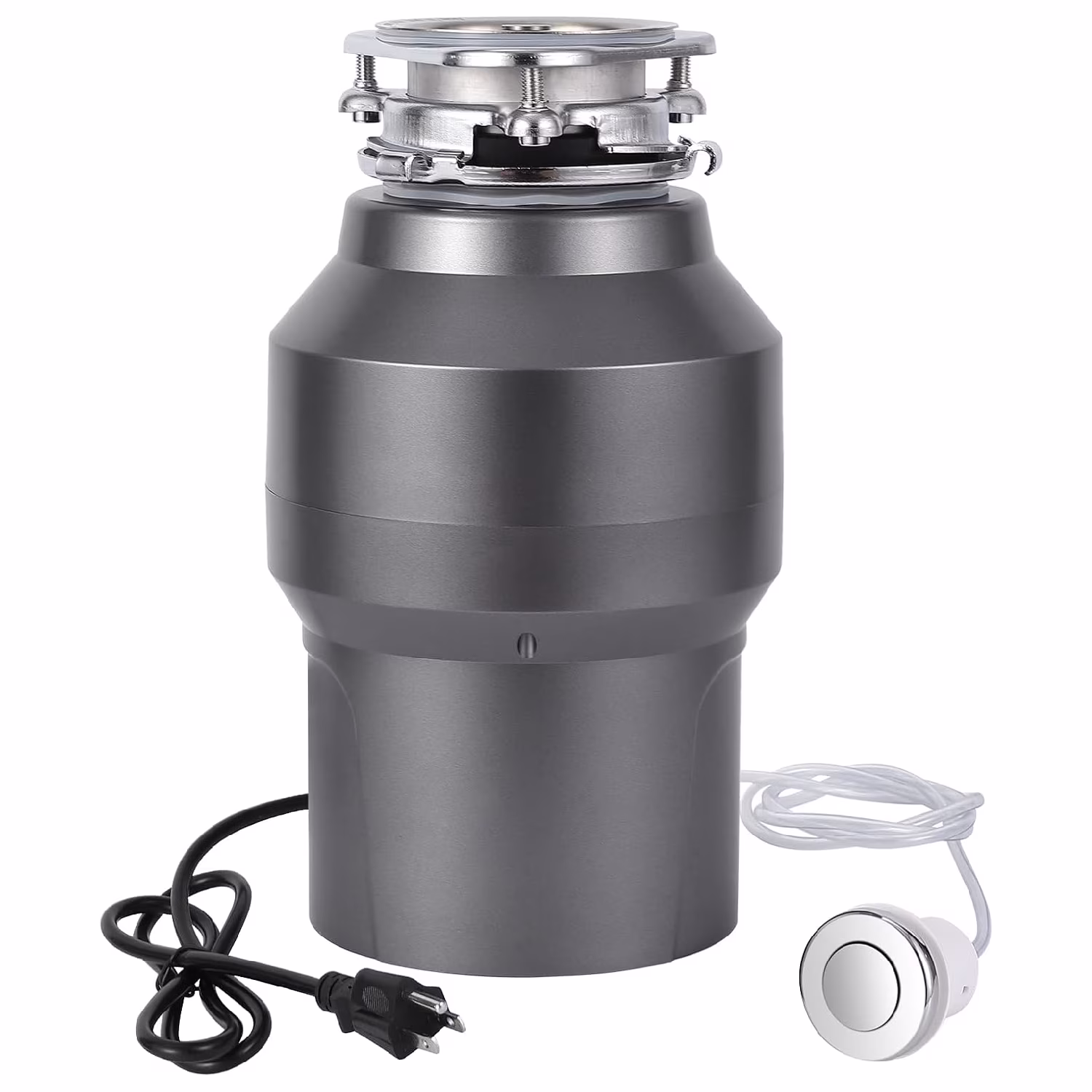 Garvee 1/2 HP Garbage Disposal, 3500 RPM Sink Garbage Disposal with Wireless Switch for Kitchen, Gray