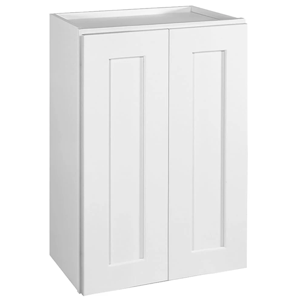 Design House 543132 Brookings Unassembled RTA (Ready-to-Assemble) Shaker Style Wall Kitchen Cabinet 24x36x12, White