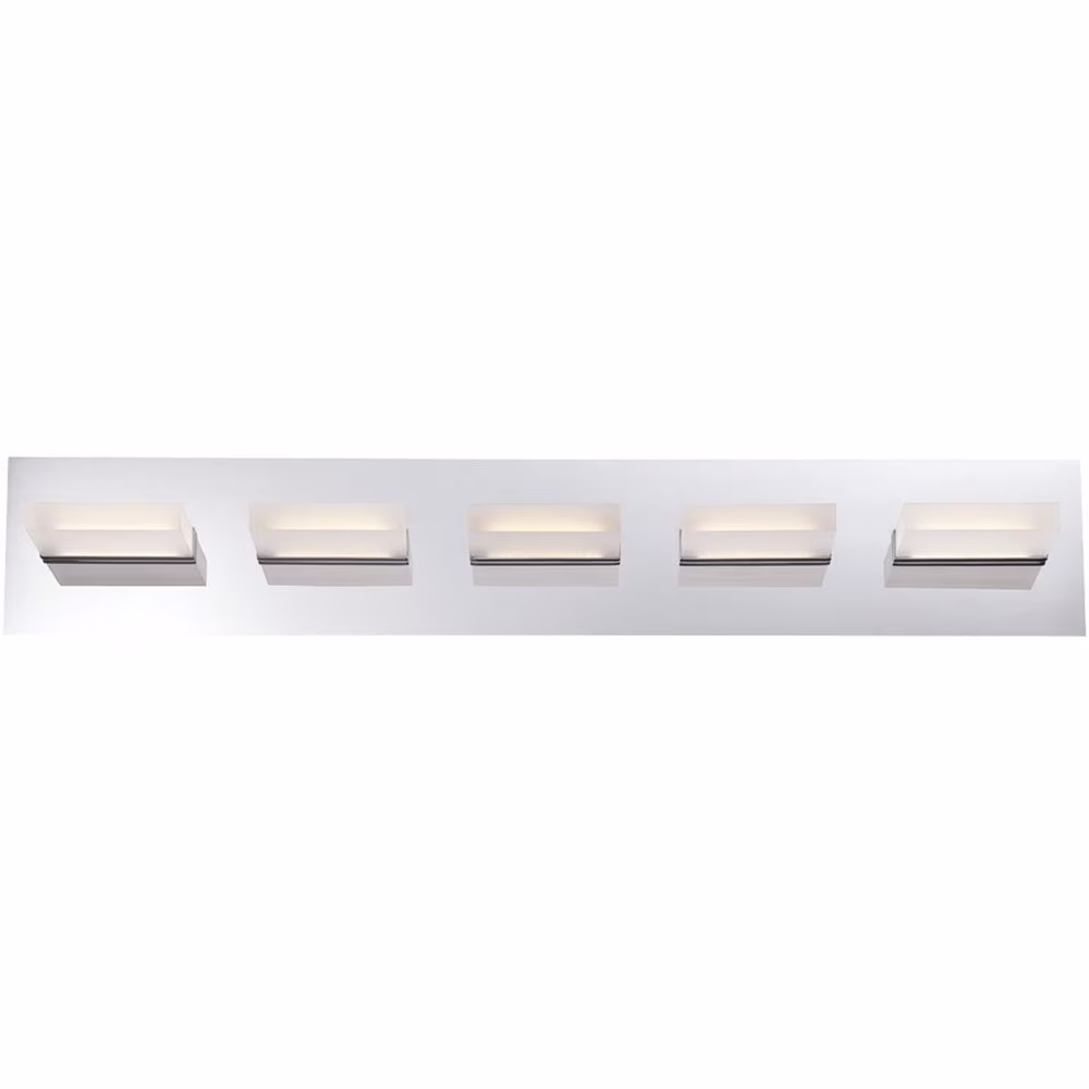 28022-015-Eurofase Lighting-Olson - 30 Inch 25W 5 LED Bath Bar-Chrome Finish