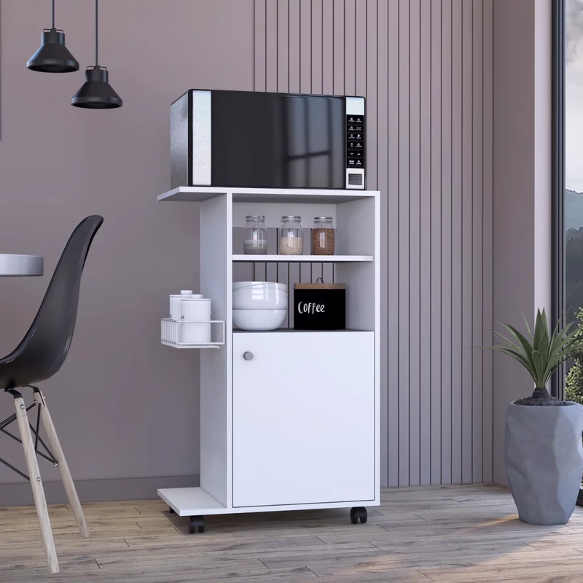 Boahaus Lila Kitchen Cabinet, White