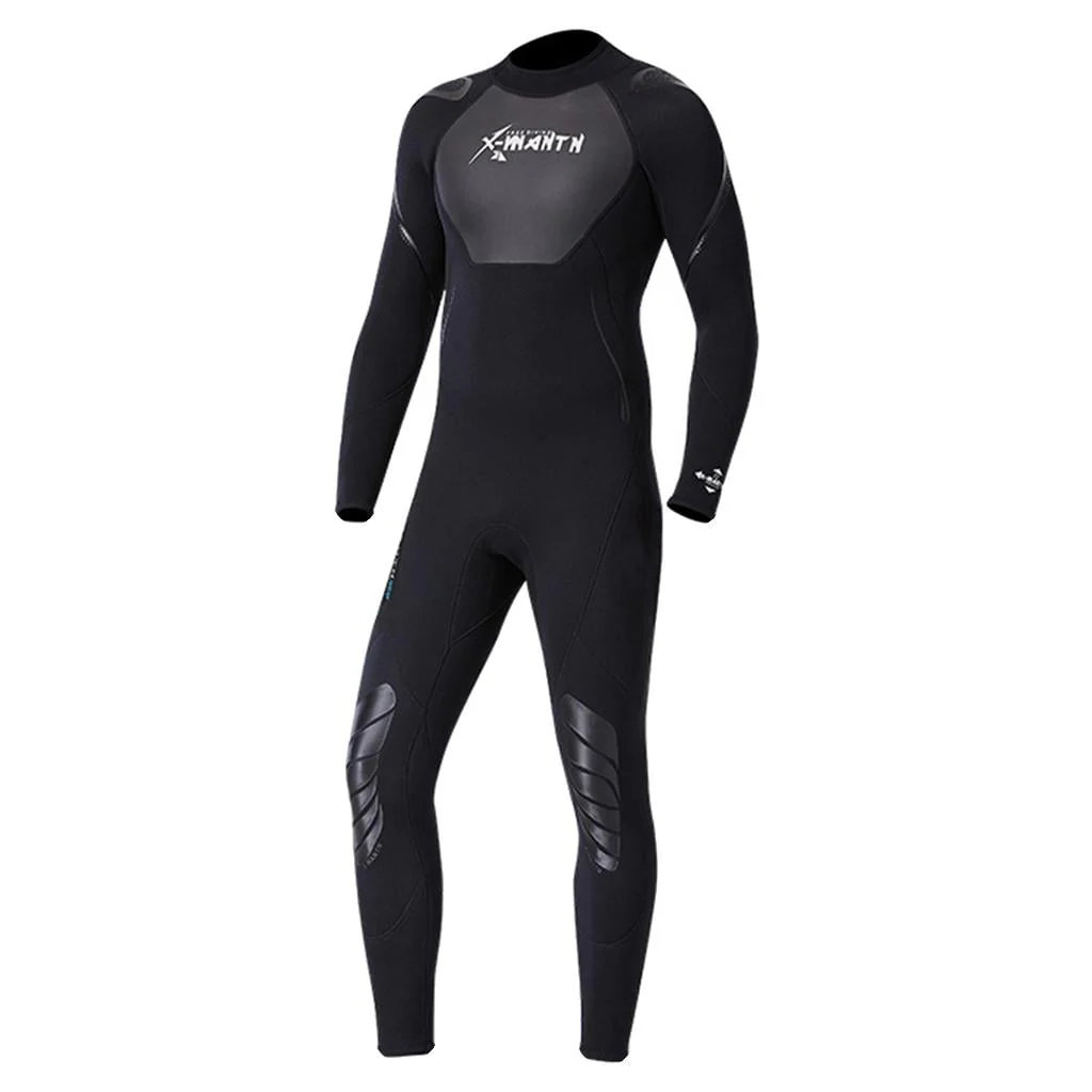 Neoprene 1.5mm Full Wetsuit Back Zip Jumpsuit Adults Keep Warm for Kayaking Diving Swimming Scuba Diving Surfing - Black, Men XXL